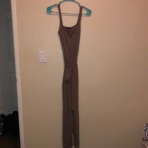 Tan jumpsuit